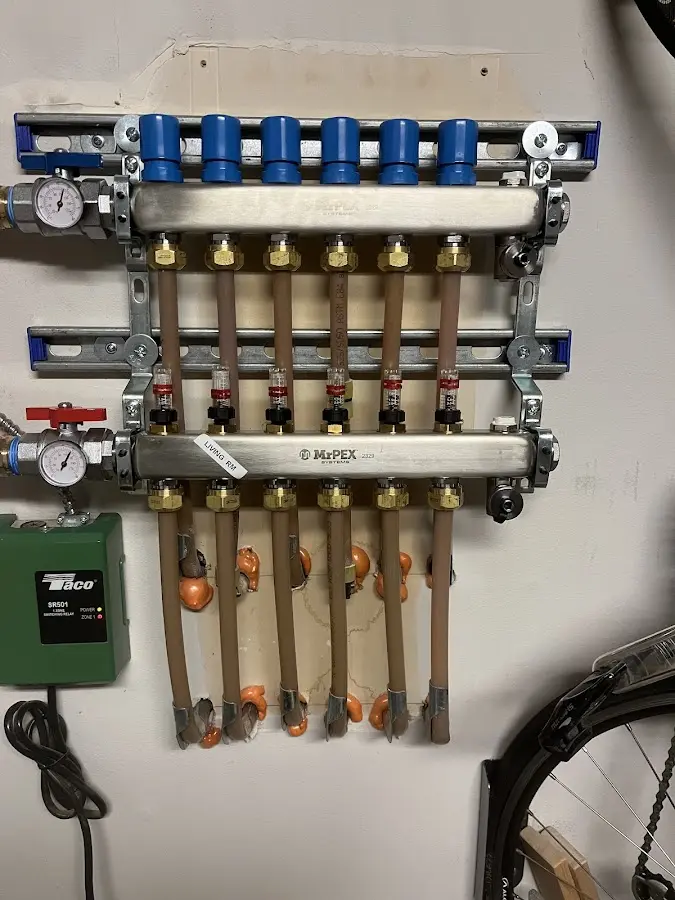 Plumber performing Leak Detection at a residential property in Hornsby Bend